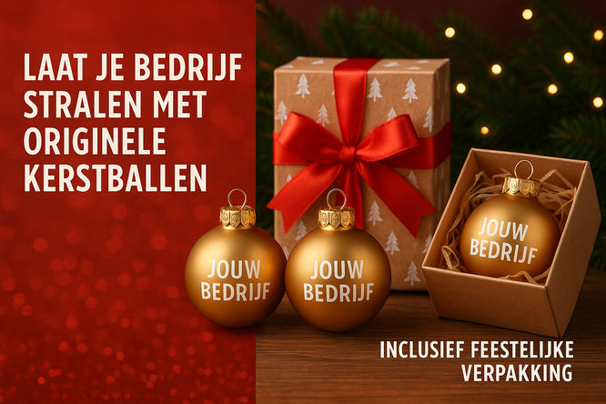 Laat je bedrijf stralen met originele kerstballen inclusief feestelijke verpakking